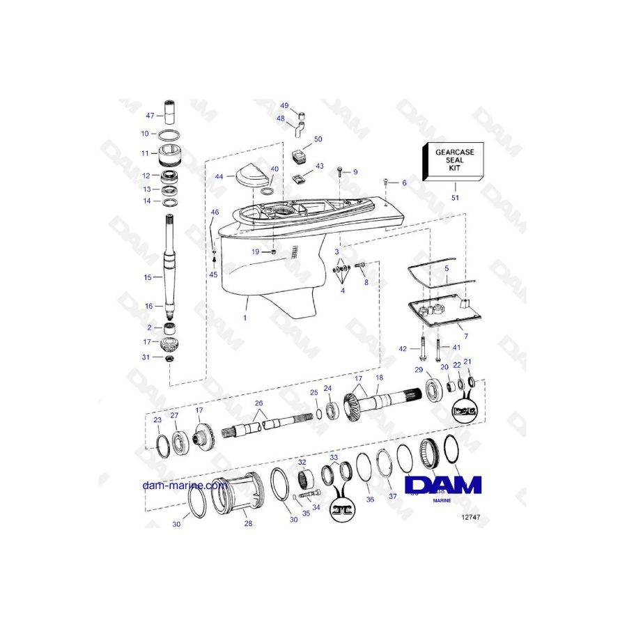 Bas d'embase Volvo Penta DP-S