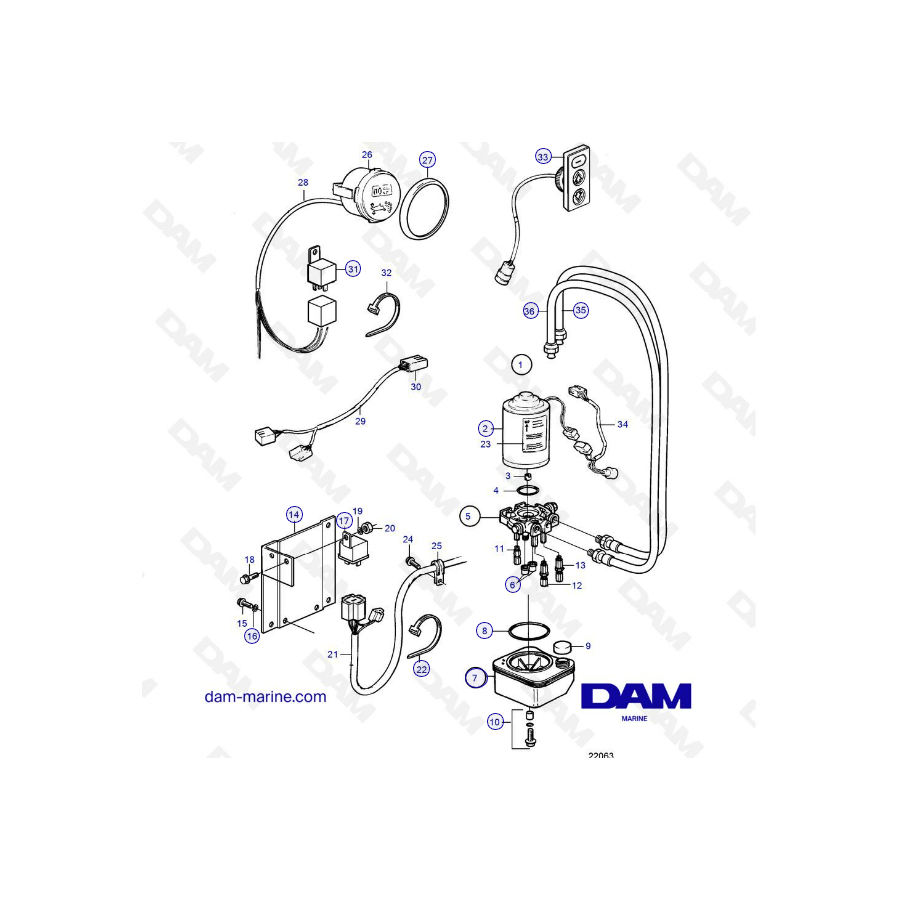 DP-S Intermediate Base Exploded View