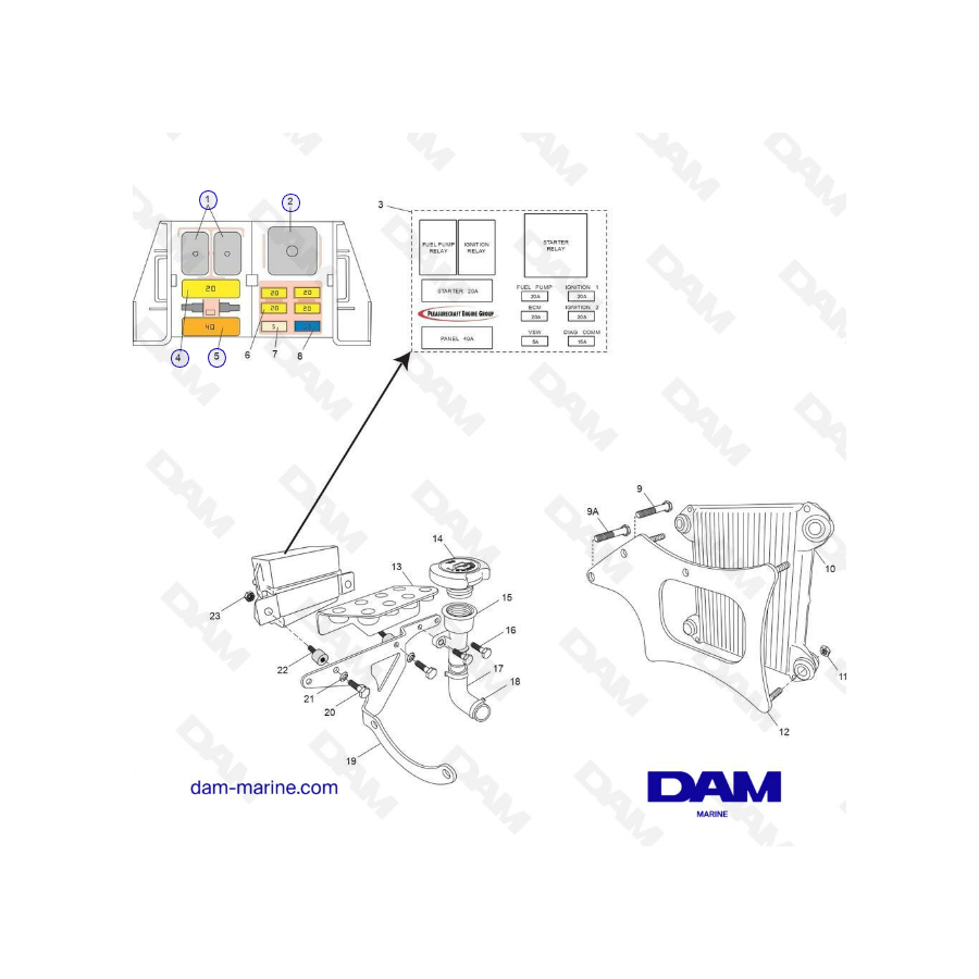 ECM y relés H5/H6 PCM