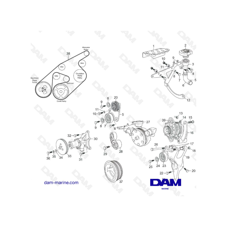 Accessory drive system - H5/H6 PCM 