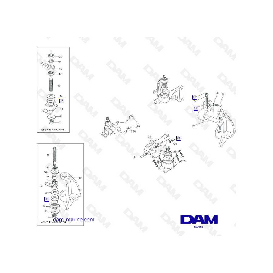 Engine & Transmission Mounts H5/H6 PCM