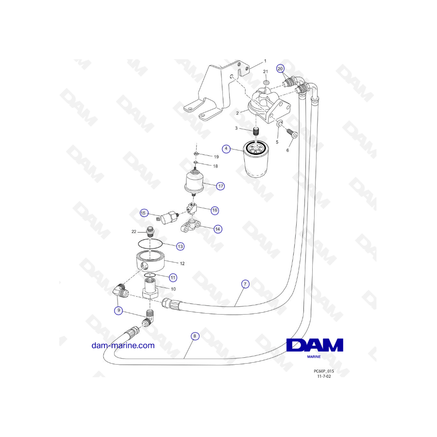 PCM ZR6 03-05 Remote Oil Filter