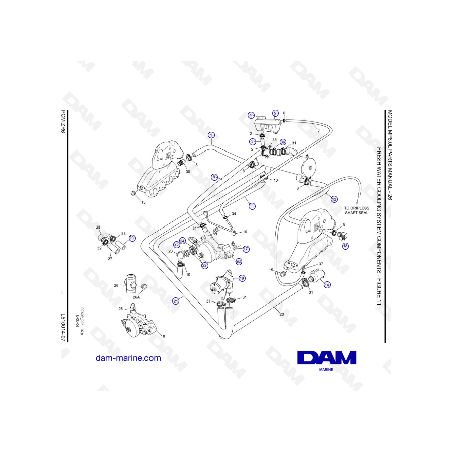 PCM ZR6 07 - Sistema de refrigeración por agua dulce