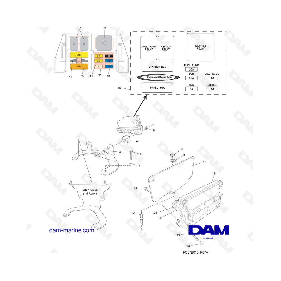 PCM Excalibur 5.7L 02 - ECM & Relays