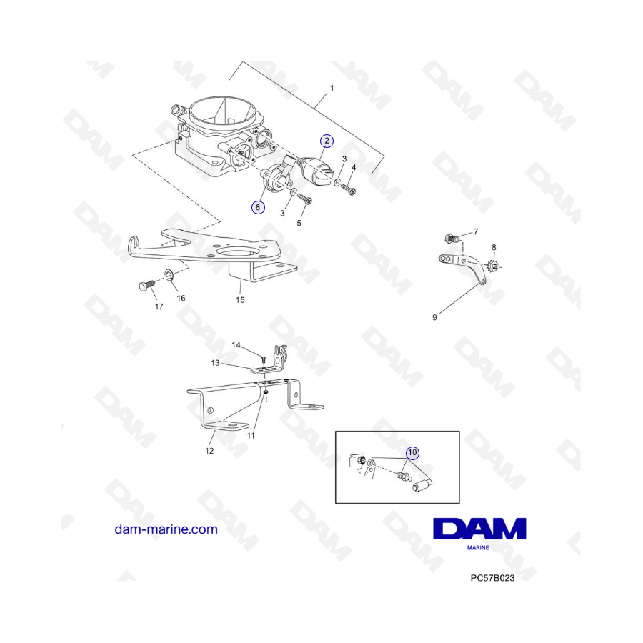 PCM Excalibur 5.7L 02-05 - Cuerpo de mariposa