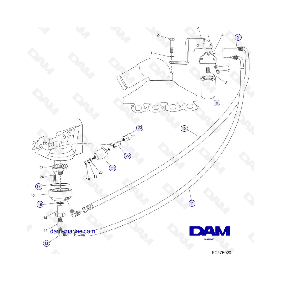 PCM Excalibur 02-05 - Remote oil filter(02-04)