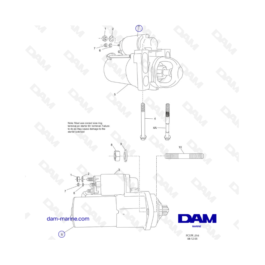 PCM Excalibur 5.7L 02-05 - Conjunto de arranque