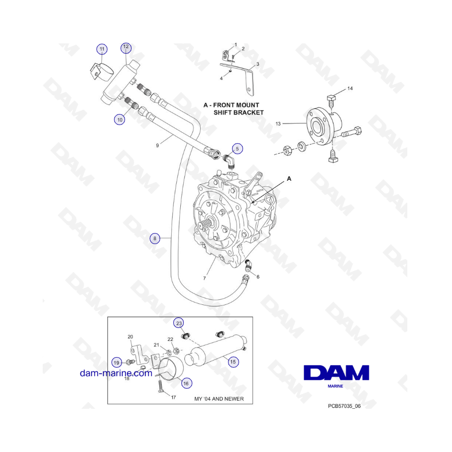 PCM Excalibur 5.7L 02-05 Transmisión y componentes relacionados