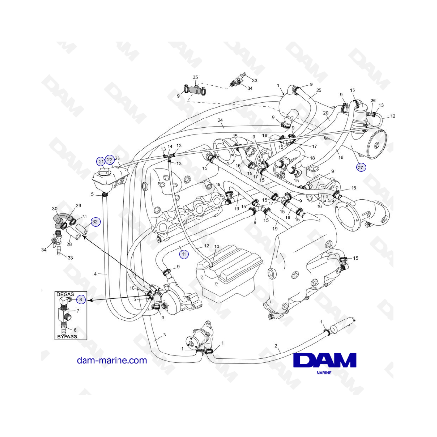 PCM ZR409 - ZR450 - 08/10 - CES FRESH WATER COOLING SYSTEM COMPONENTS