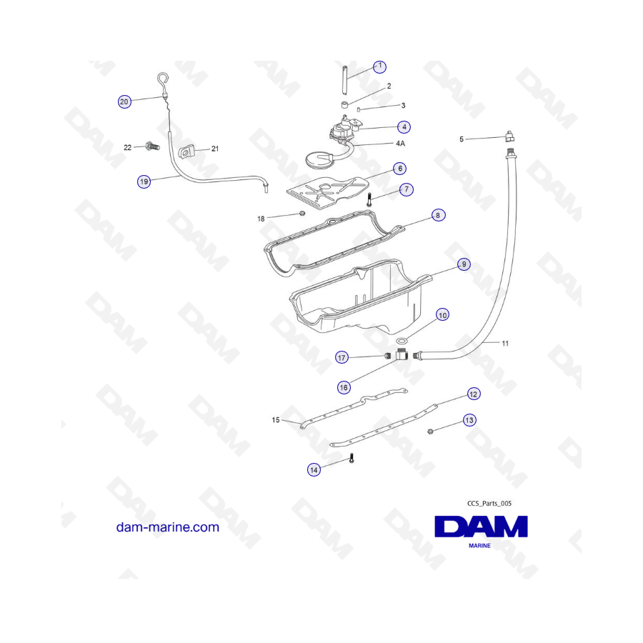 PCM Challenger 5.7 - OIL PAN and OIL PUMP ASSEMBLY