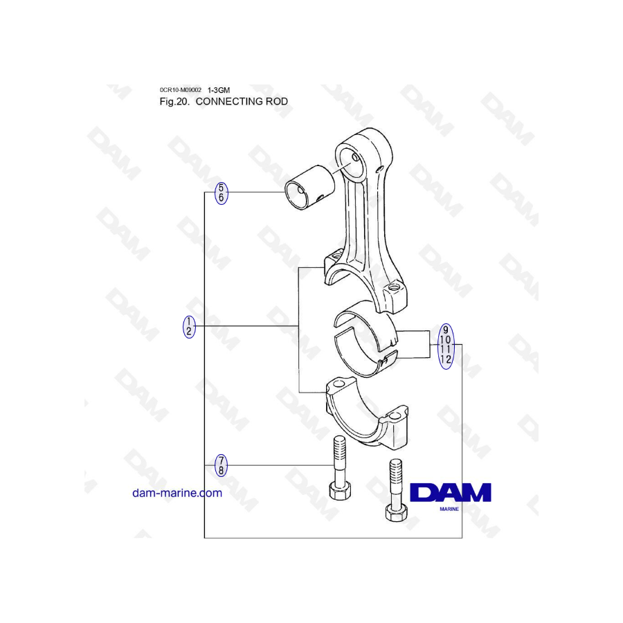 Yanmar 1GM - Biela