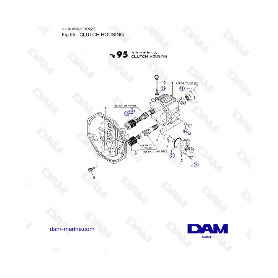 Yanmar 2GM20 - CAJA DE EMBRAGUE