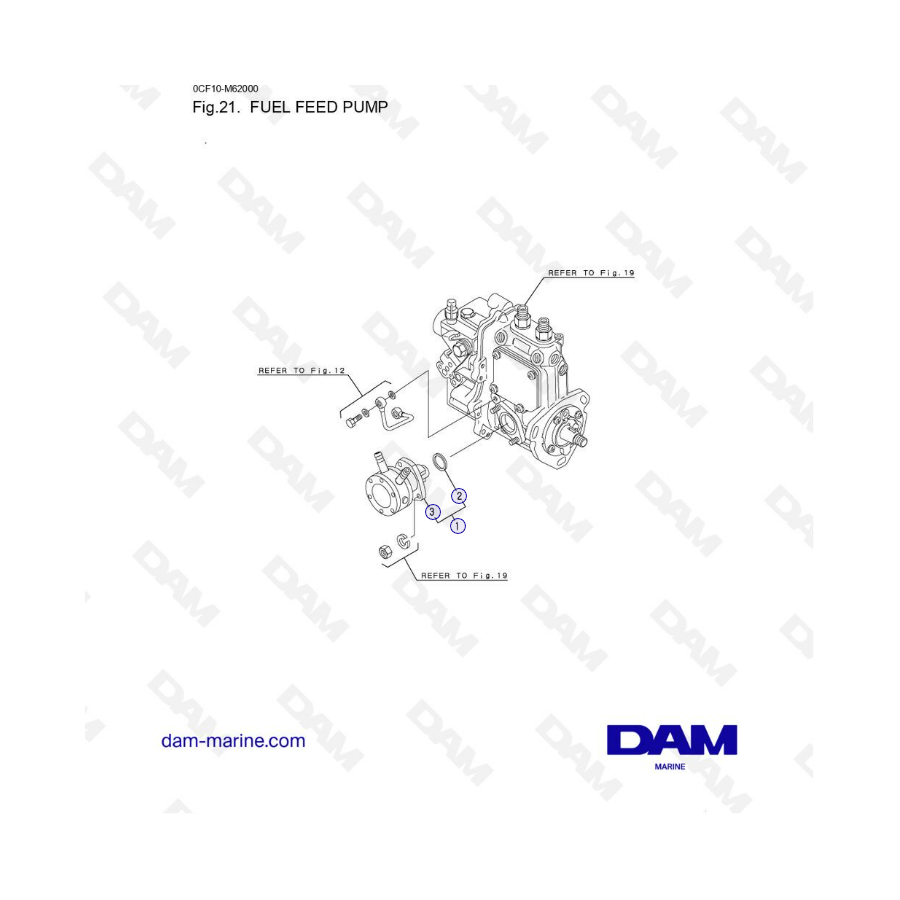 Yanmar 2YM15 - Fuel Feed Pump