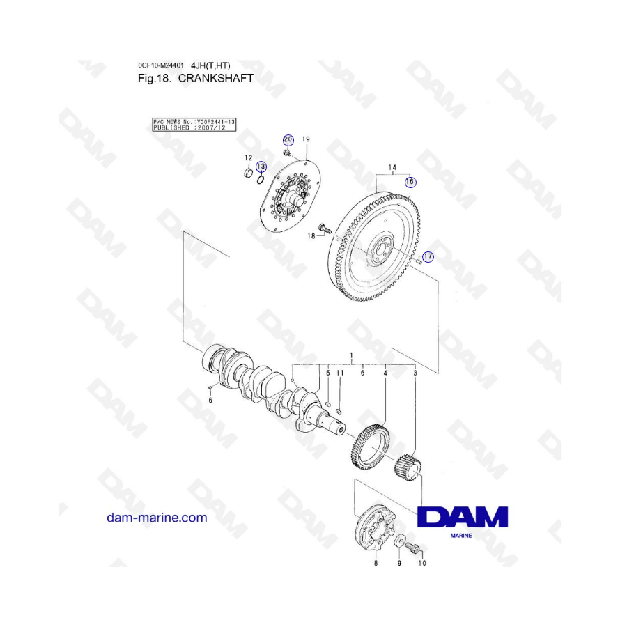 Yanmar 4JH - CIGÜEÑAL