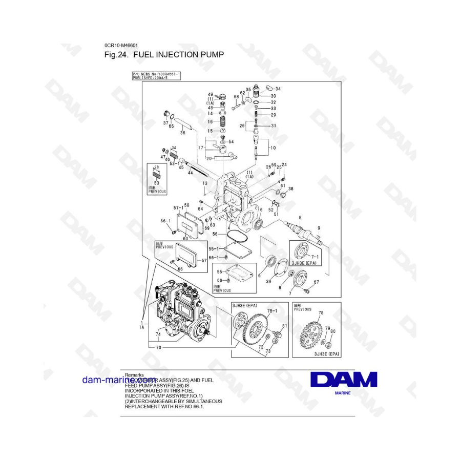 3JH3 - FUEL INJECTION PUMP