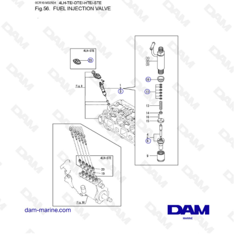 Yanmar 4LH - FUEL INJECTION VALVE