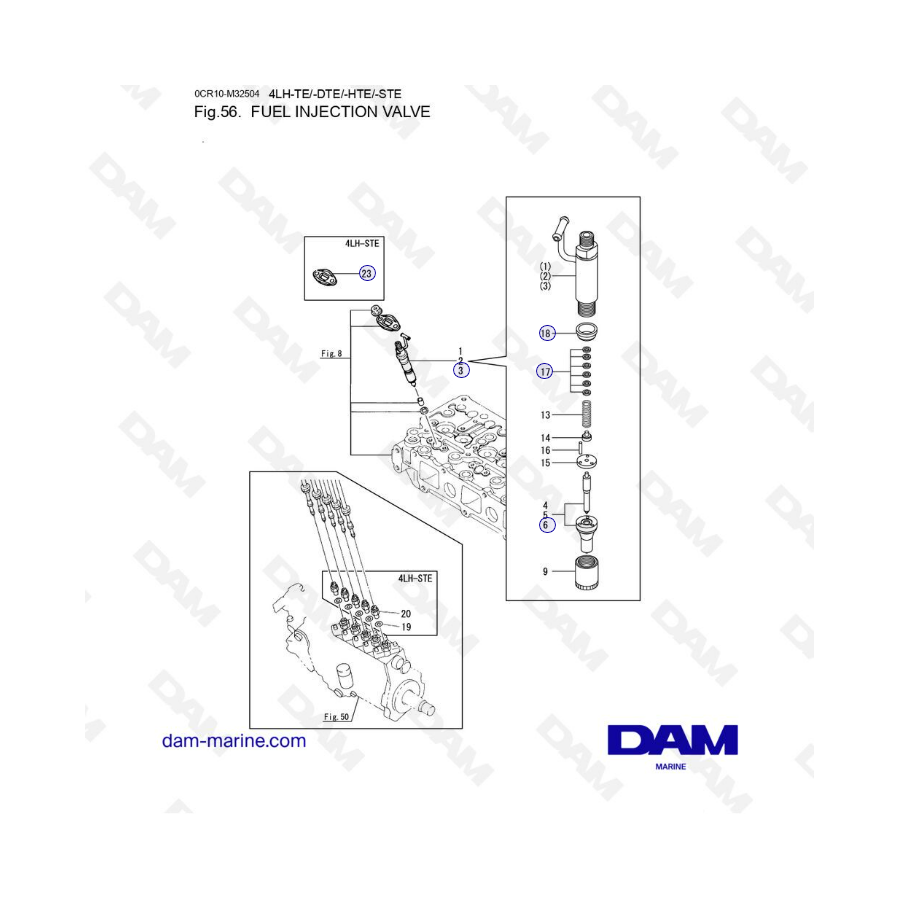 Yanmar 4LH - FUEL INJECTION VALVE