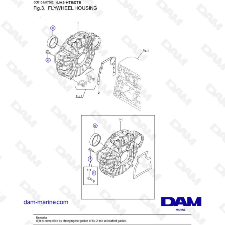 4JH3 - FLYWHEEL HOUSING