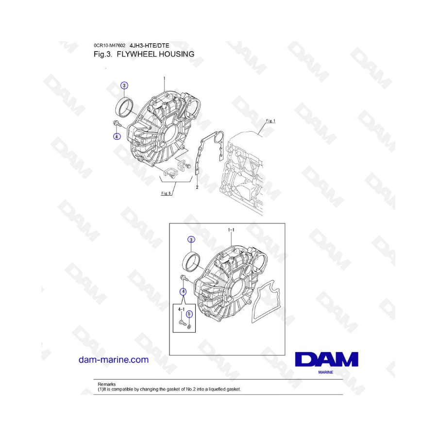 4JH3 - FLYWHEEL HOUSING