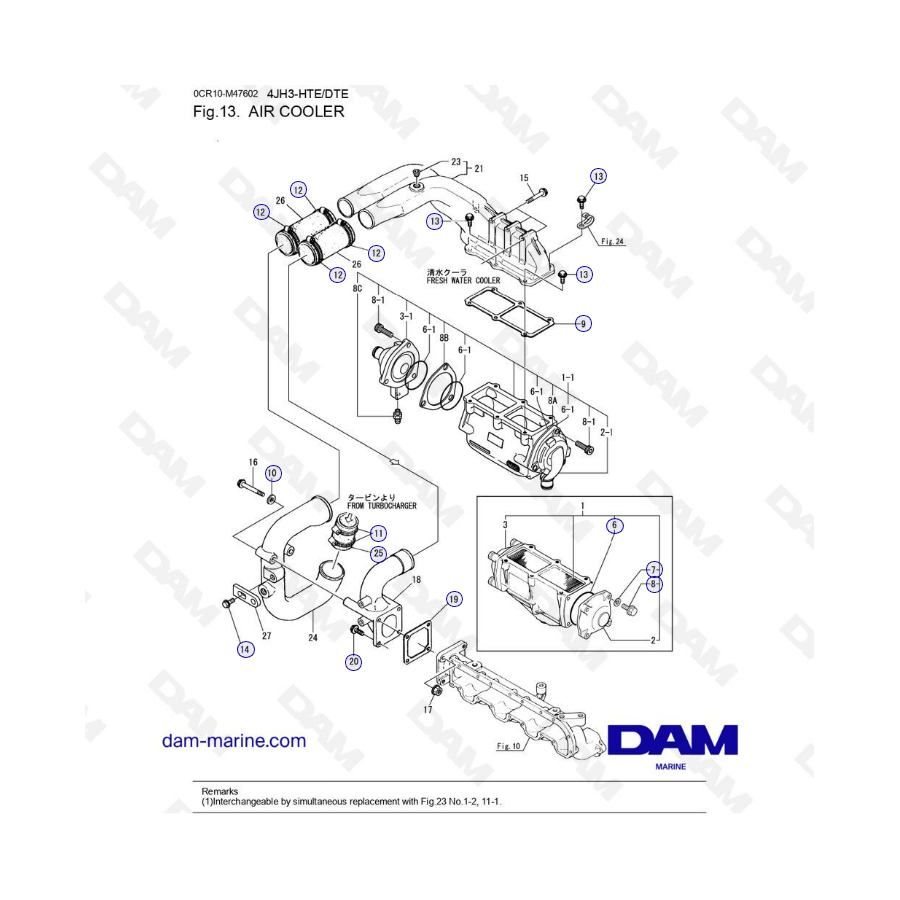 Yanmar 4JH3 - AIR COOLER