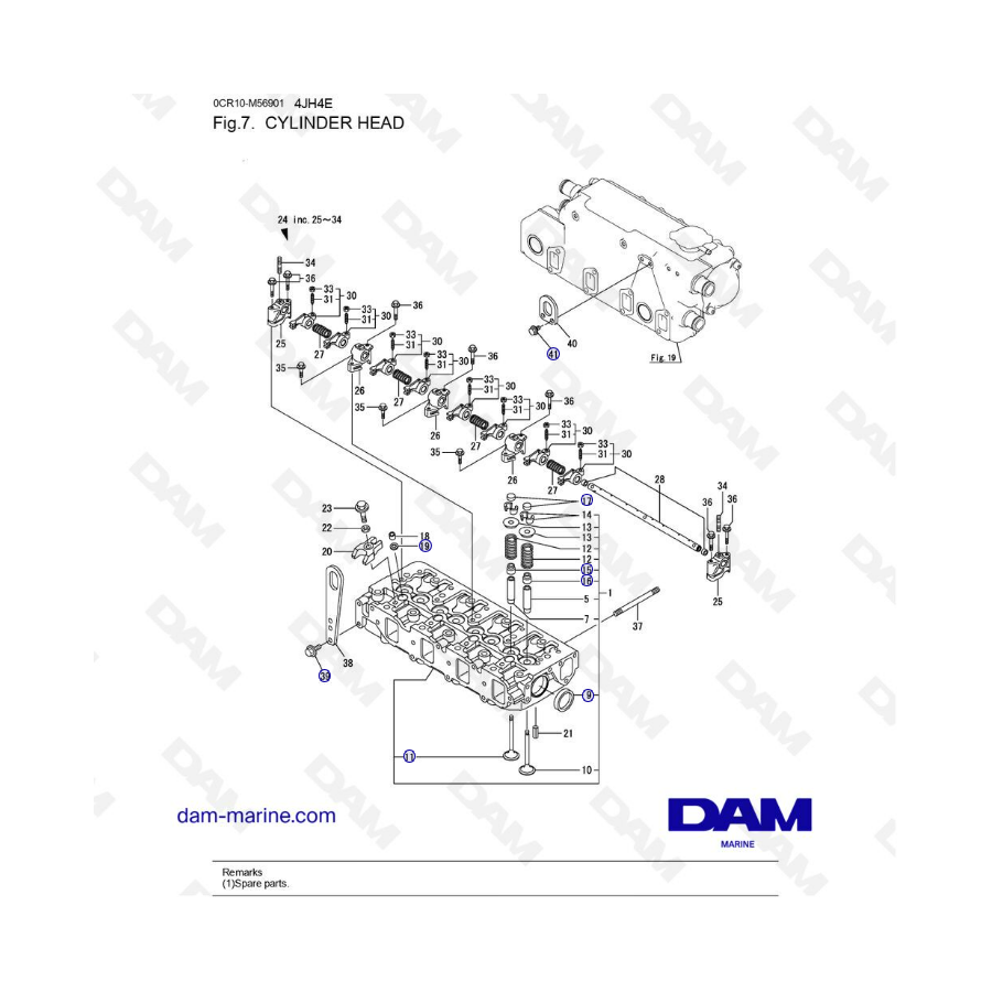 Yanmar 4JH4-E - CULATA