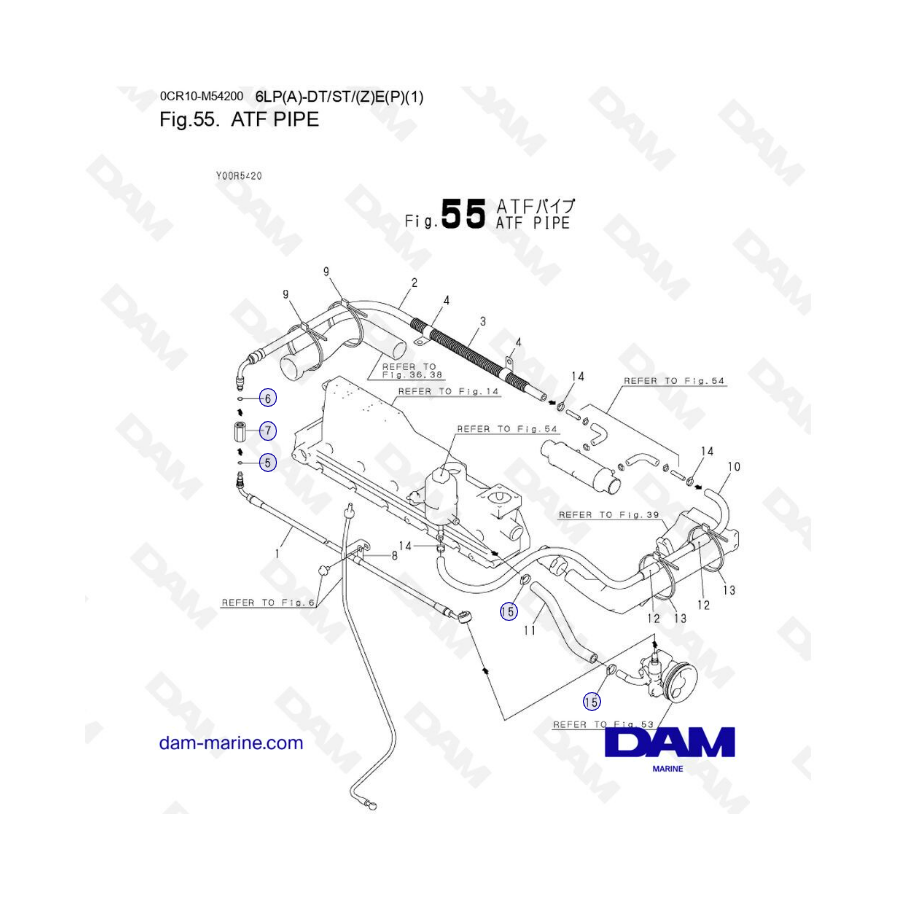 Yanmar 6LP-DTE - ATF PIPE