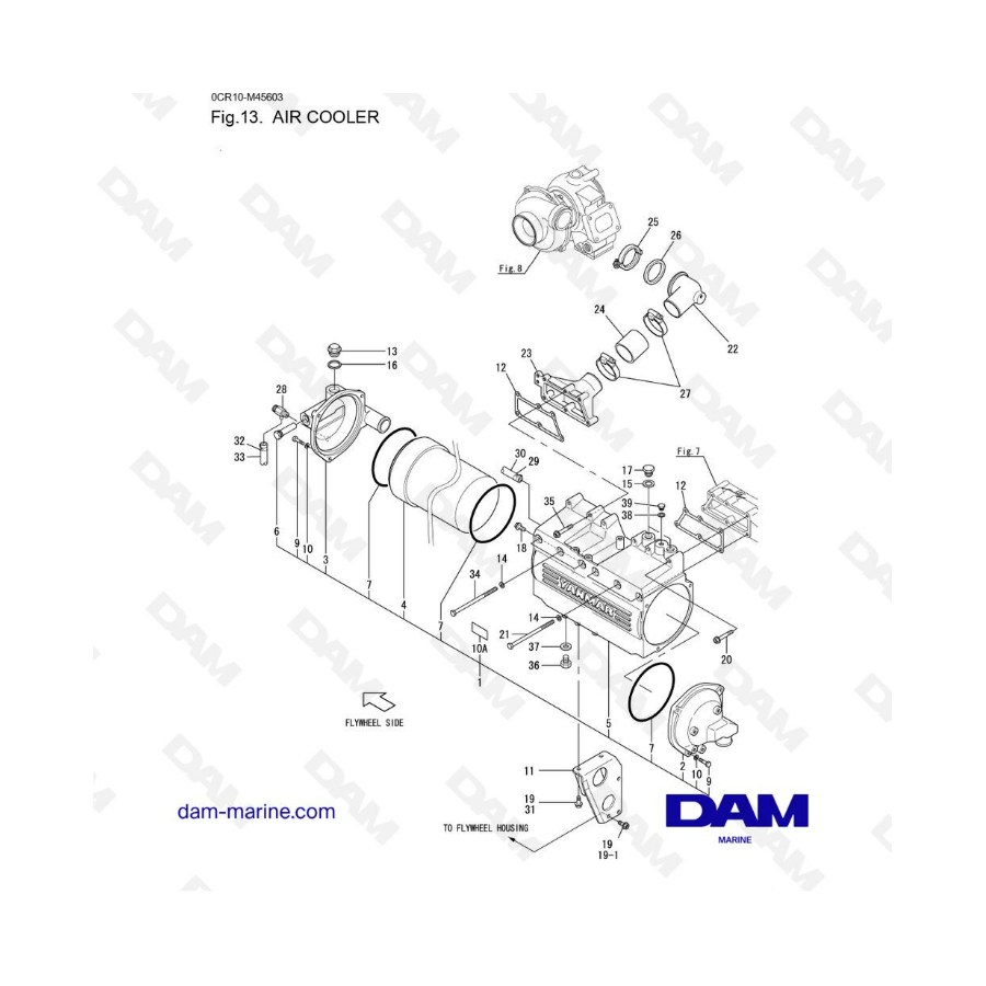 Yanmar 6LYA-STE - AIR COOLER