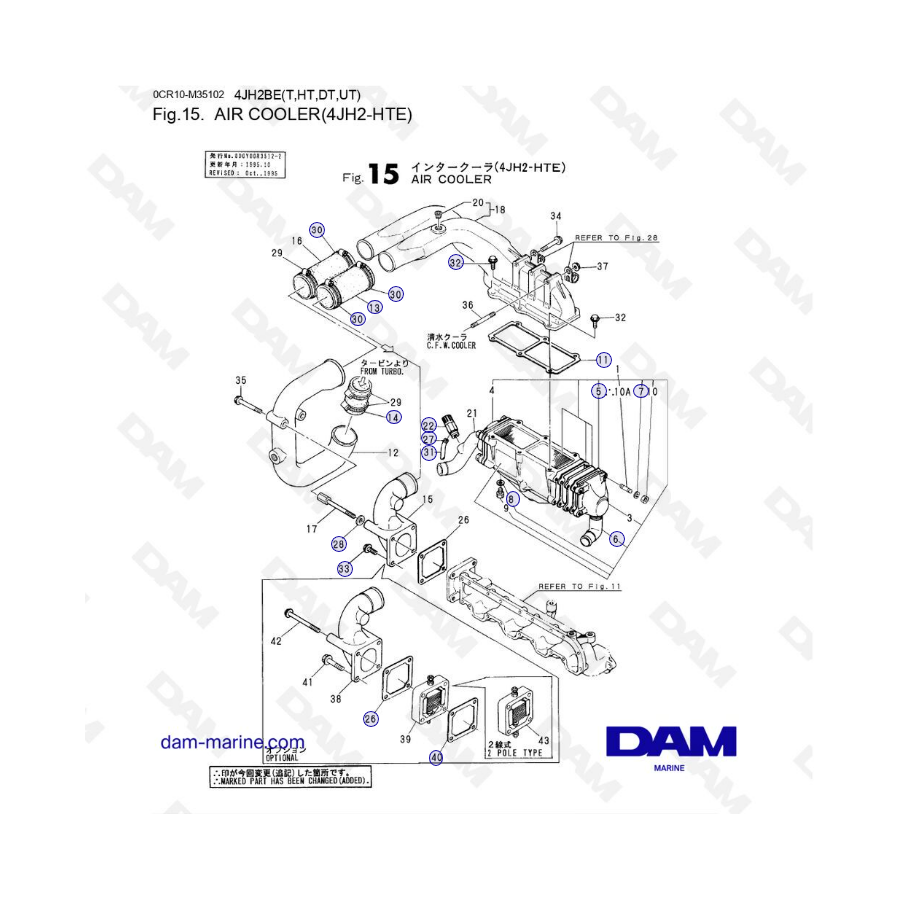 Yanmar 4JH2 - AIR COOLER