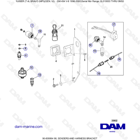 MERCRUISER 7.4L BRAVO MPI (G6)-