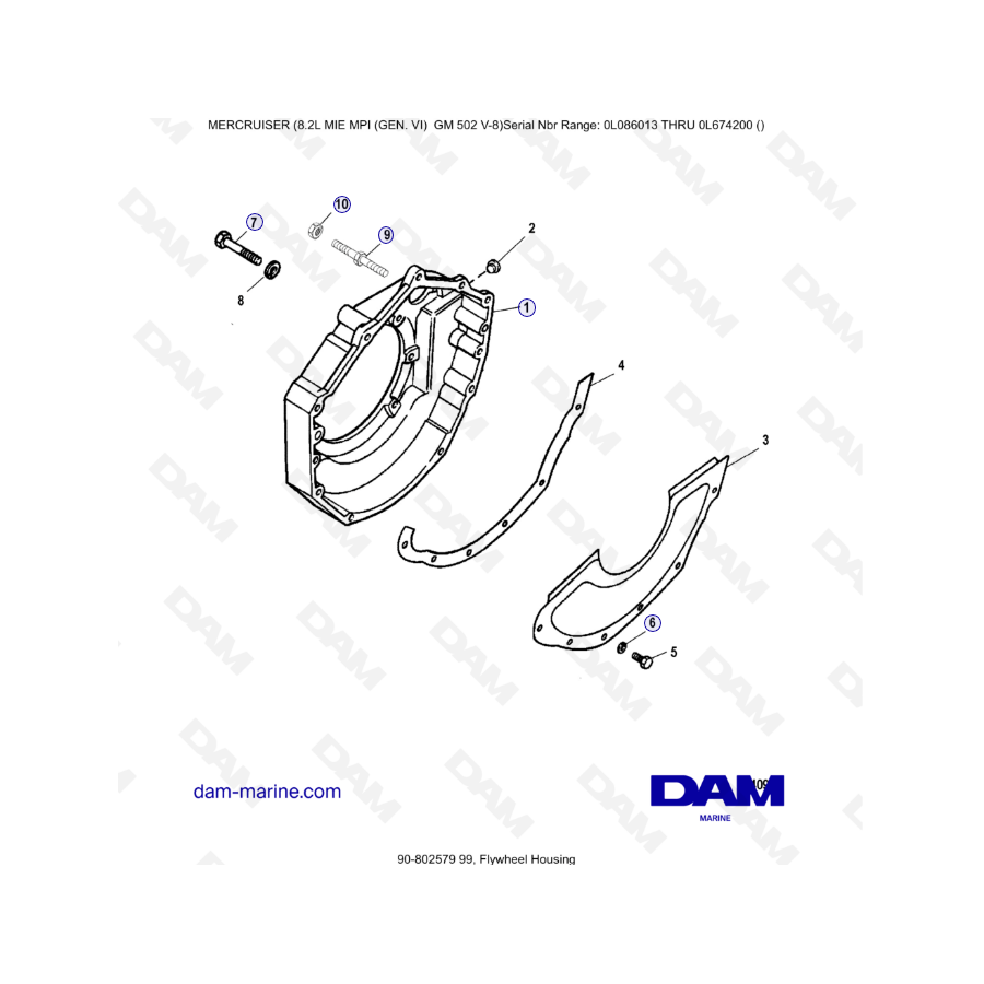 8.2L MIE MPI GM502 - Caja volante