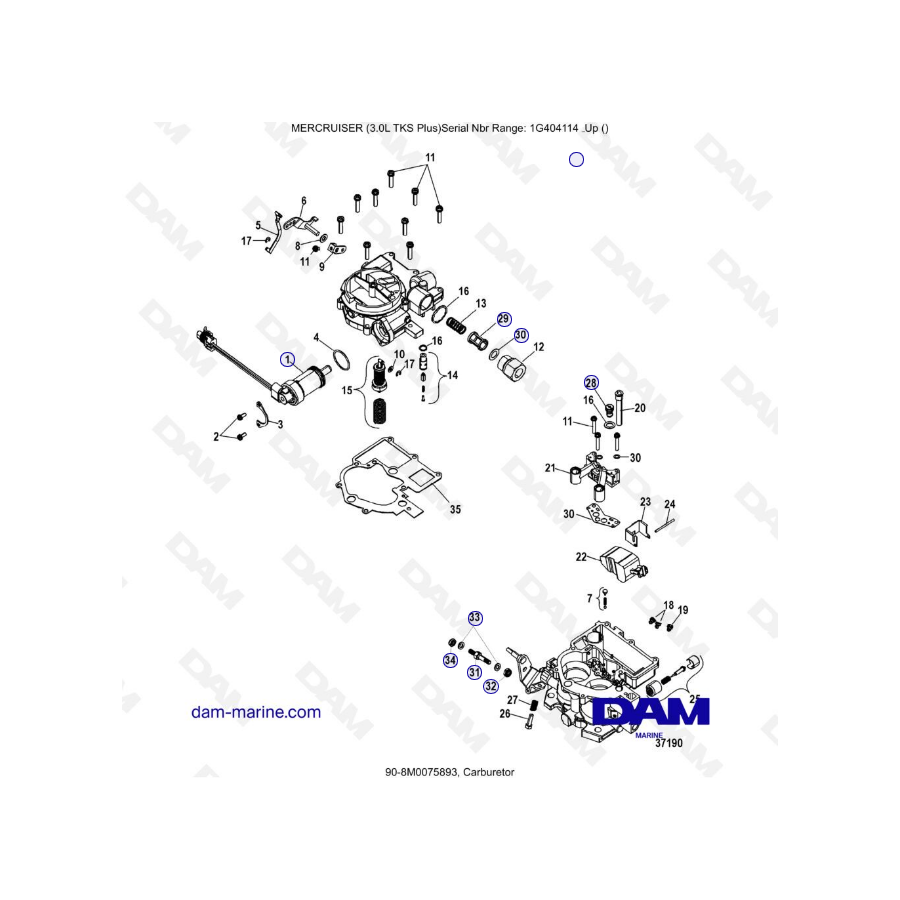 MERCRUISER 3.0L TKS-