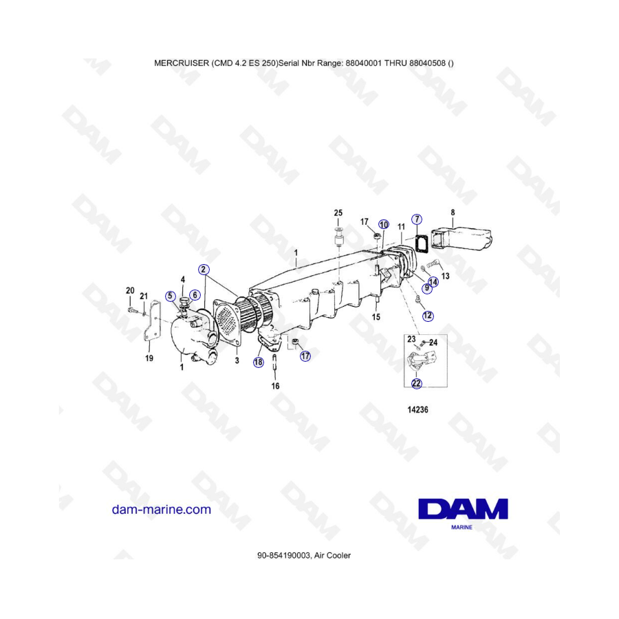 MERCRUISER CMD 4.2 ES 250 - Air cooler