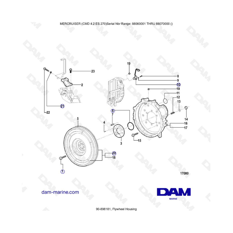 MERCRUISER CMD 4.2 ES 270 - Caja volante