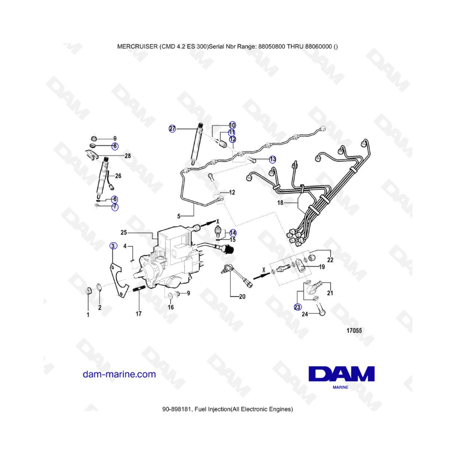 MERCRUISER CMD 4.2 ES 300 - Fuel injection