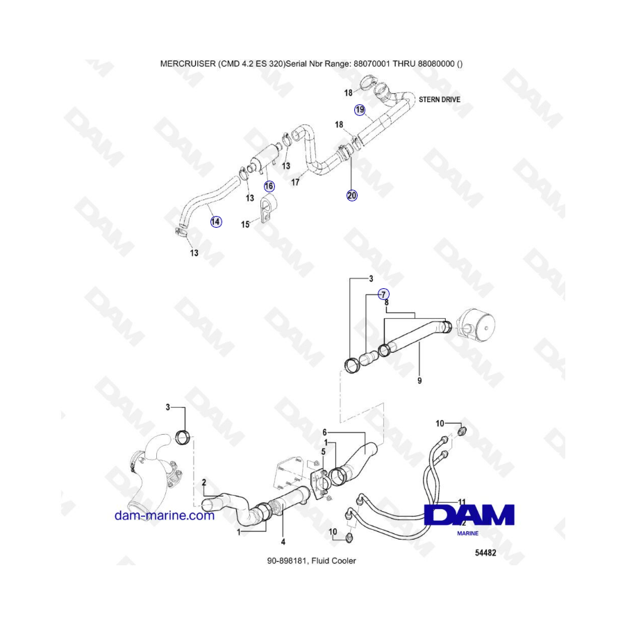 MERCRUISER CMD 4.2 ES 320 - Cool Fluid