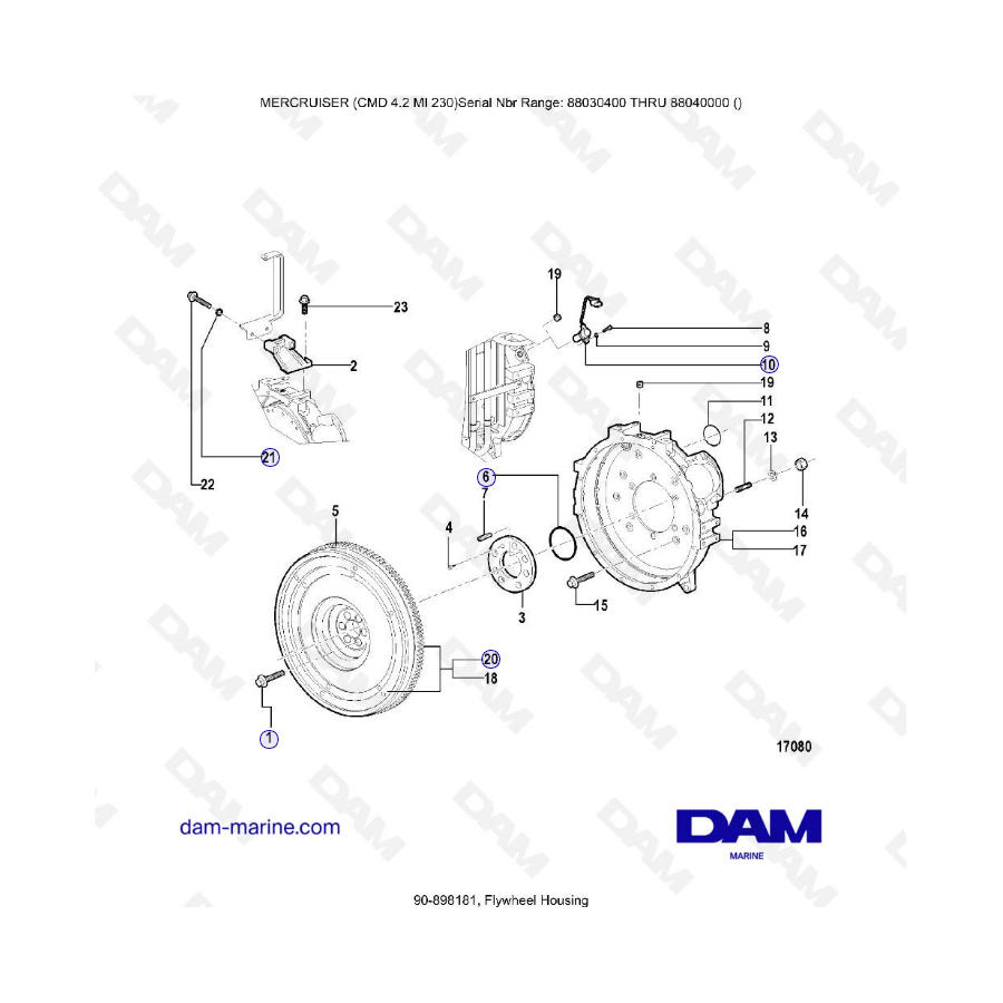 MERCRUISER CMD 4.2 MI 230 - Caja volante