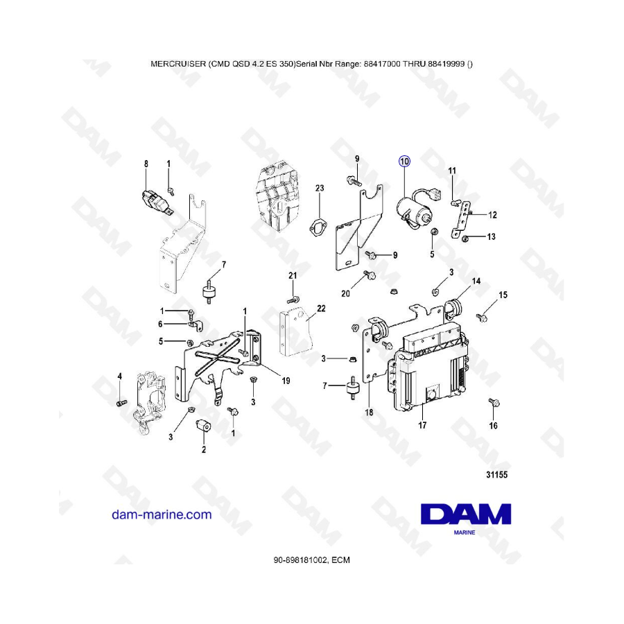 MERCRUISER CMD QSD 4.2 ES 350 - ECM