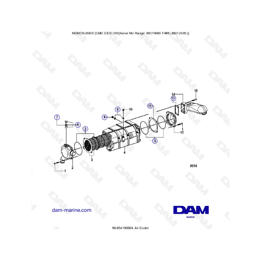 MERCRUISER CMD 2.8 ES 200 - Air cooler