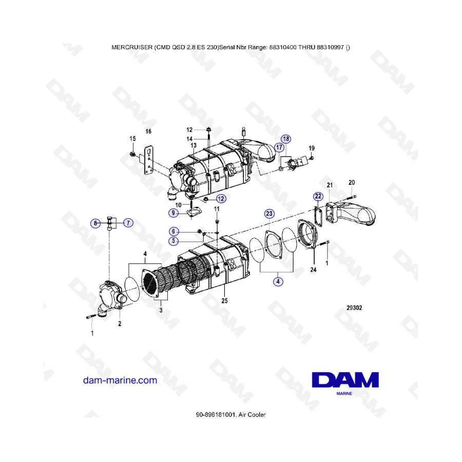 MERCRUISER CMD QSD 2.8 ES 220 - Cool Air