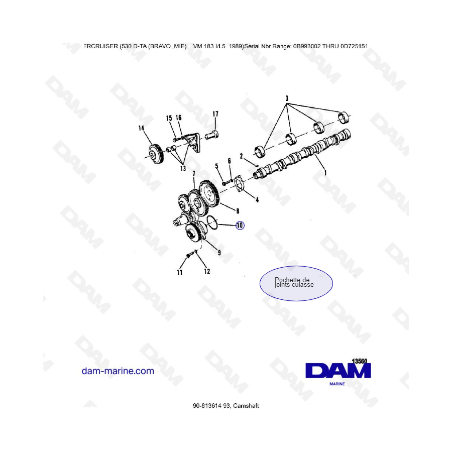 MERCRUISER 530D-TA - Camshaft