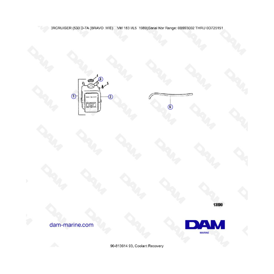 MERCRUISER 530D-TA - Coolant recovery