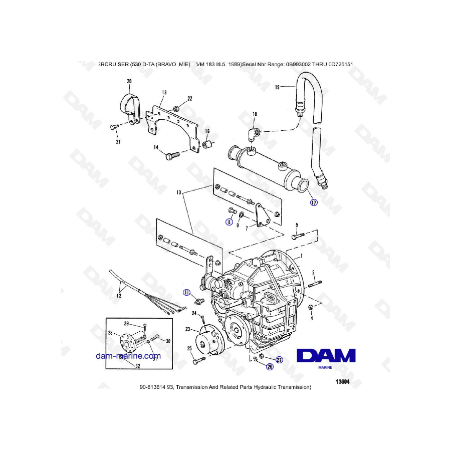 MERCRUISER 530D-TA - Transmission &apos; related parts