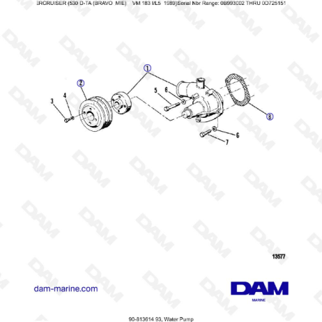 MERCRUISER 530D-TA - Water pump