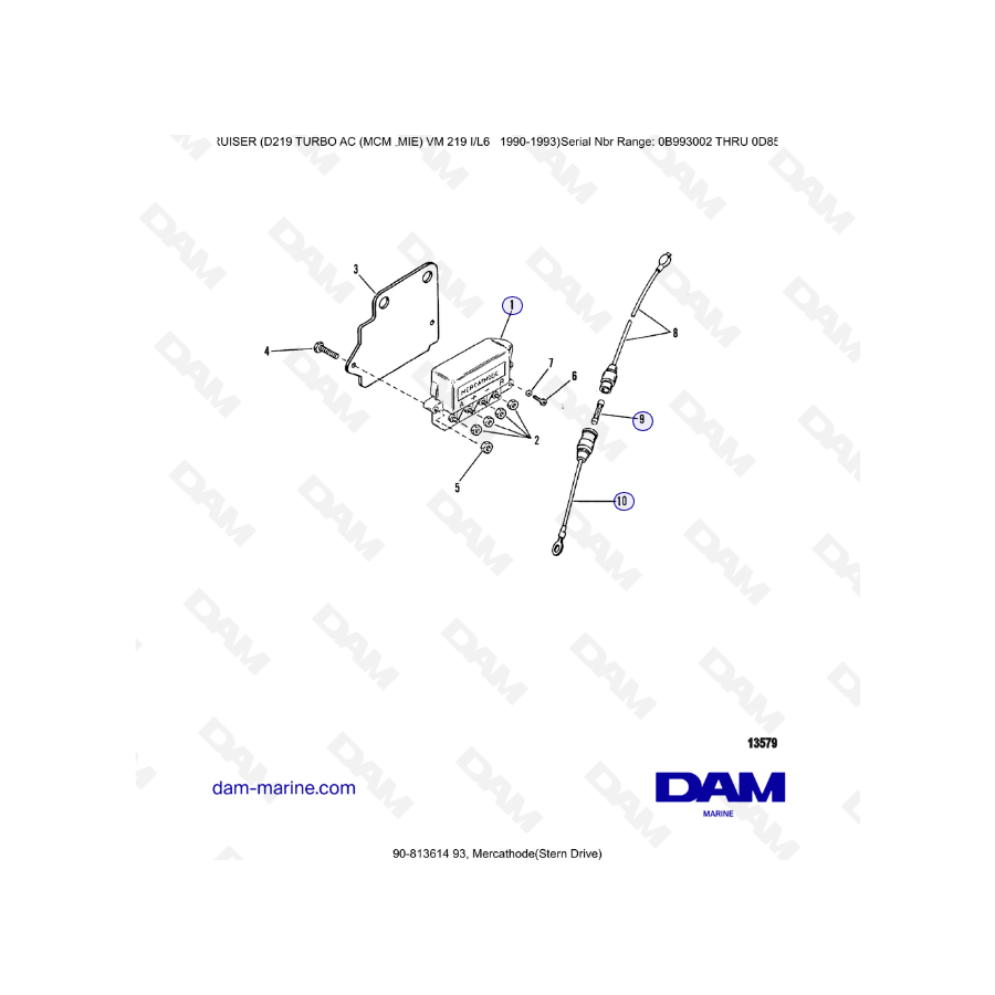 Mercruiser D219 TURBO AC - Mercathode