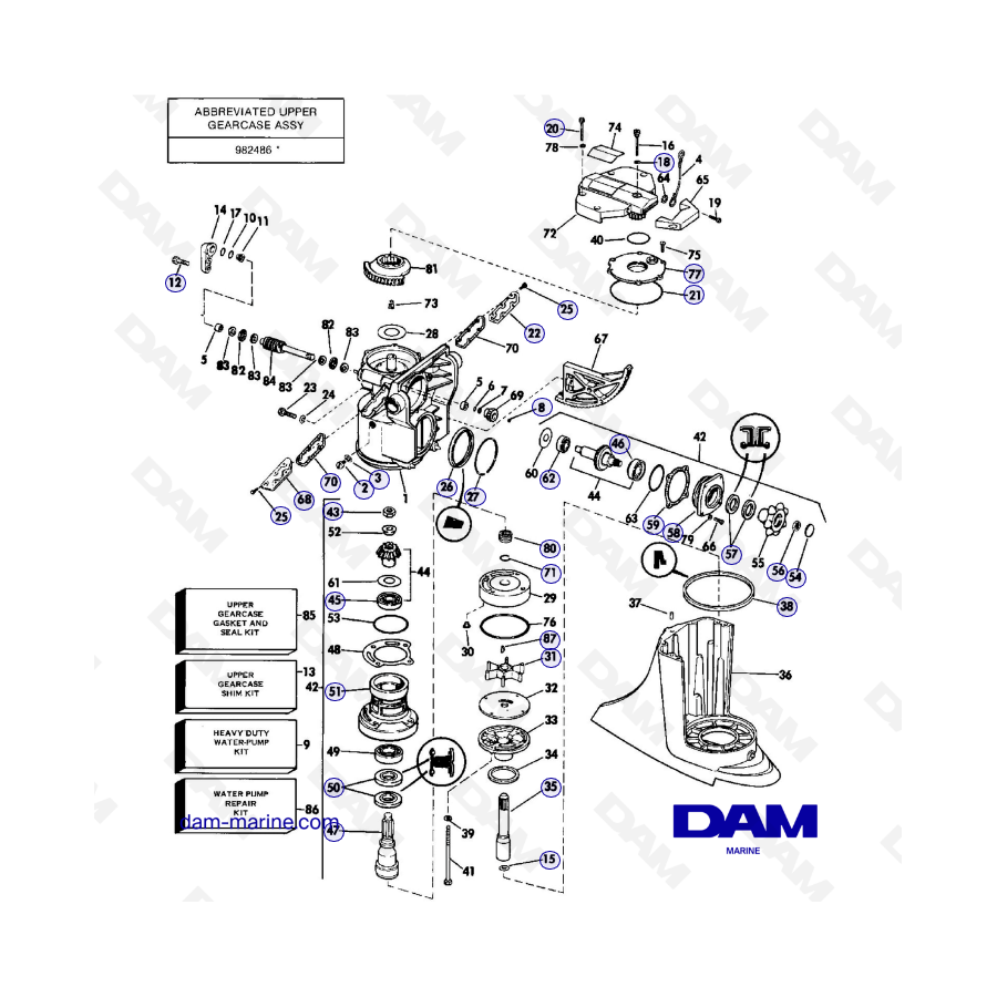 Base OMC 400 - Parte superior de la base