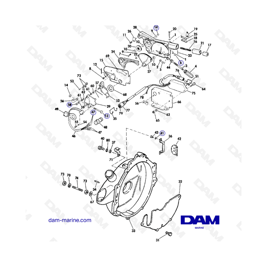 Embase OMC 800 - Adaptateur