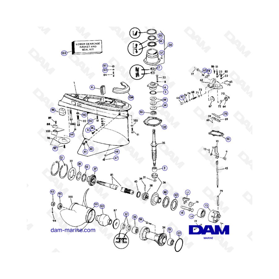 Base OMC 800 - Parte inferior de la base