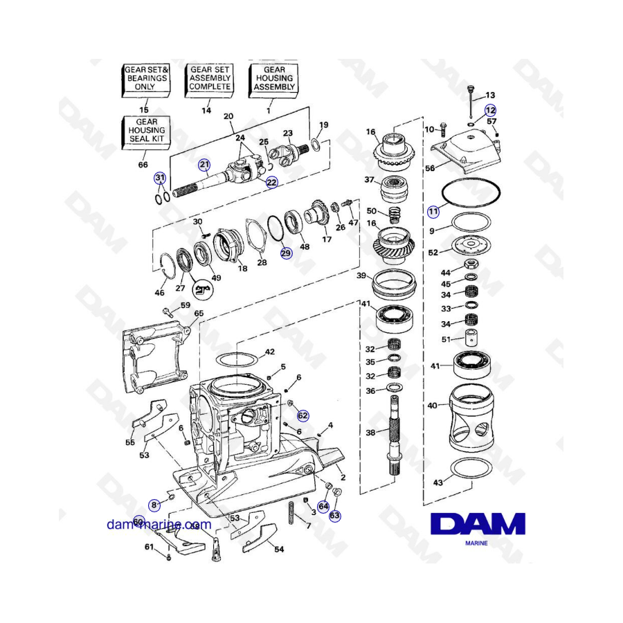 Embase OMC King - Haut d'embase