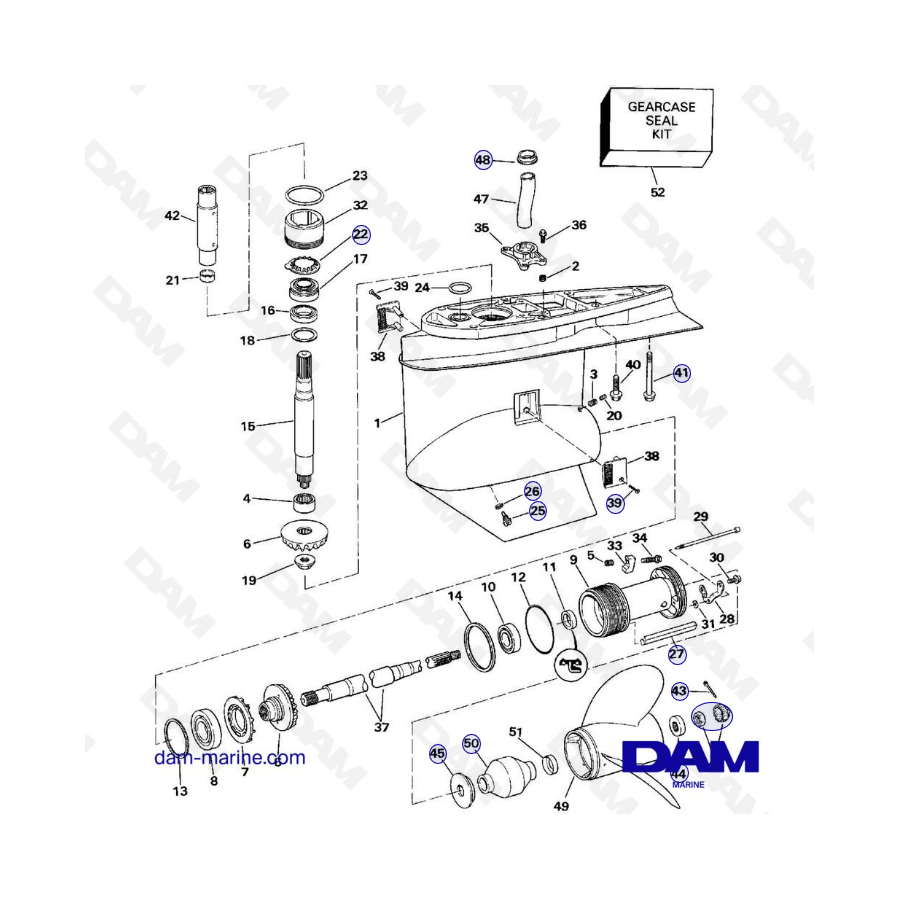 Embase OMC King - Bas d'embase