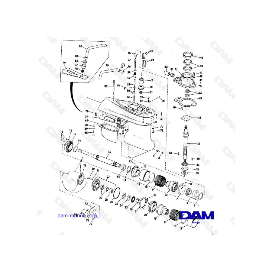 Base eléctrica OMC - Parte inferior de la base